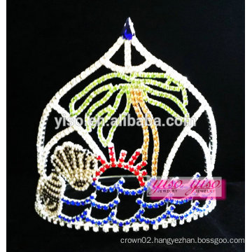 delicated crystal summer holiday beach tiara